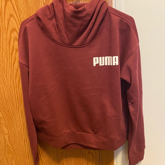 Puma Tops - Puma cowl neck hooded sweatshirt M women NWT